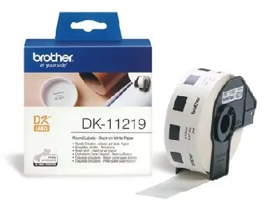 Brother - DK 11219 / papírové / kulaté / průměr 12 mm - 1200 ks
