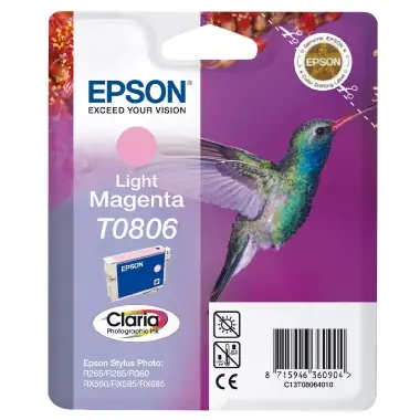 Epson T0806 originální cartridge / 7.4 ml / Světle purpurová