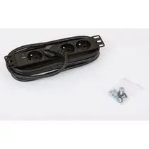 Triton 10',4xCZ zásuvka,kontrolka,3x1.5mm - 2m kabel CZ-DE, RAL9005