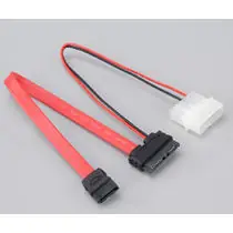 AKASA kabel AK-CB050 SATA štíhlý pro slim  mechaniky, 20cm