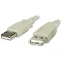 Wiretek Kabel USB2.0 A-A 0,75m prodlužovací (A-M/A-F)