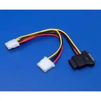 Wiretek Rozdvojka napájení SATA 1x -> 3x 5.25 Molex