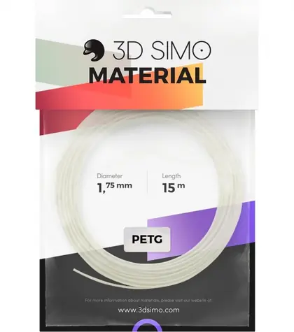3DSimo Filament PETG PLA - bílá 15m