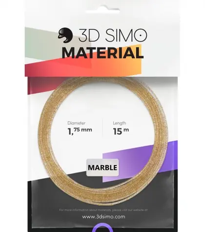 3DSimo Filament MARBLE - zlatá 15m