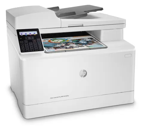 HP Color LaserJet Pro MFP M183fw / barevná / 600x600 DPI / A4 / 16 ppm / USB 2.0 / WiFi / LAN / ADF / FAX / bílá 