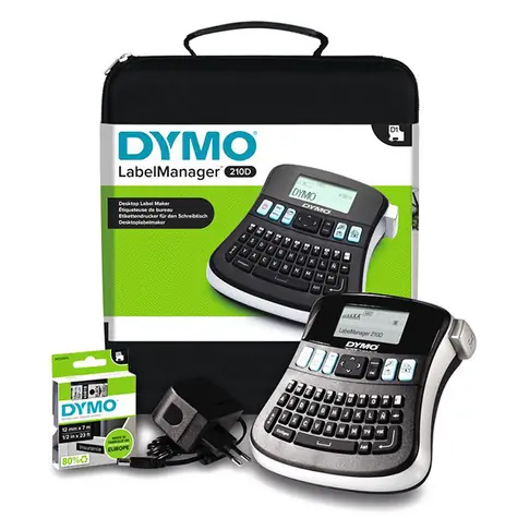 Dymo LabelManager 210D - kufříková sada / Tiskárna samolepicích štítků / šíře pásky: D1 6 & 9 &12 mm