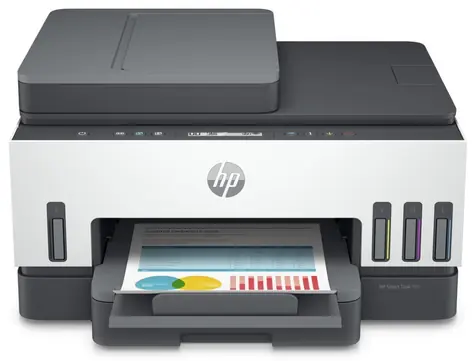 HP Smart Tank 750 / multifunkční tiskárna / A4 / skener / kopírka / tisk / 4800x1200dpi / USB / WiFi / BT / LAN / ADF