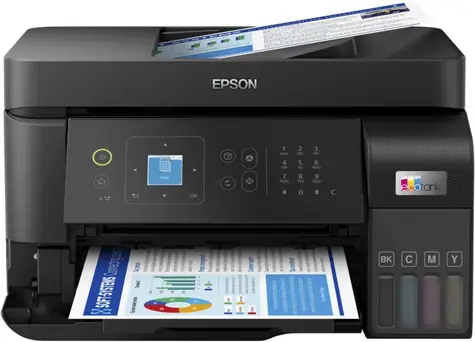 EPSON EcoTank L5590 černá / Inkoustová multifunkce / A4 / 20ppm / 4800x1200dpi / tisk & skenování & kop. fax/ USB&Wi-Fi 