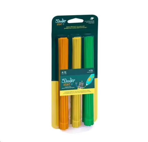 3Doodler náplň ECO-PCL pro 3D pero Start 75ks - oranžová/žlutá/zelená