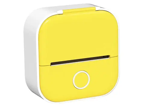 Phomemo Přenosná tiskárna štítků T02 žlutá / termotiskárna / Bluetooth / microUSB