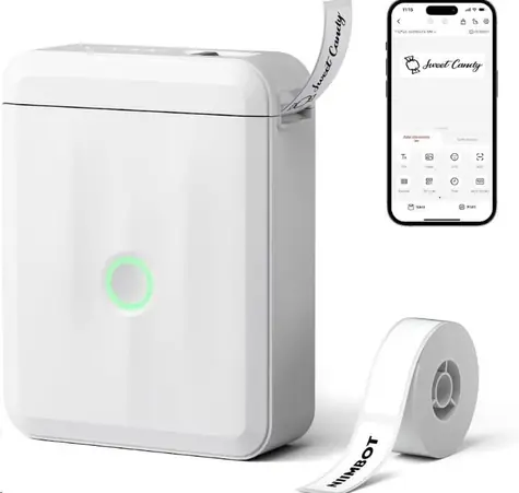 Niimbot D110-M Smart bílá / Tiskárna štítků + role štítků 160 ks / 203 dpi / BT / USB-C