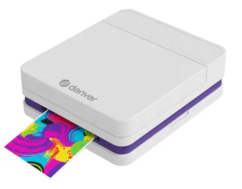 Denver MCP-6010 bílá / Mobilní barevná inkoustová tiskárna s Bluetooth