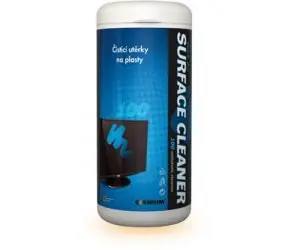 CLENIUM Vlhké utěrky na plasty v dóze
