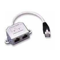 PremiumCord Modulární RJ45 distributor 2 porty 10/100Base T