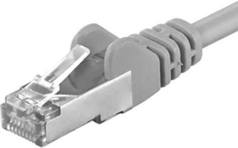 PremiumCord FTP CAT6 20m / Patch kabel / RJ45-RJ45 / šedá