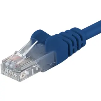 PremiumCord UTP CAT6 0.5m / Patch kabel / RJ45-RJ45 / modrá