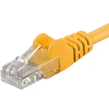 PremiumCord UTP CAT6 2m / Patch kabel / RJ45-RJ45 / žlutá