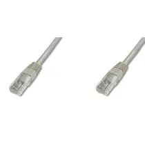 PremiumCord UTP CAT5E 1m křižený / Patch kabel / RJ45-RJ45 / šedá