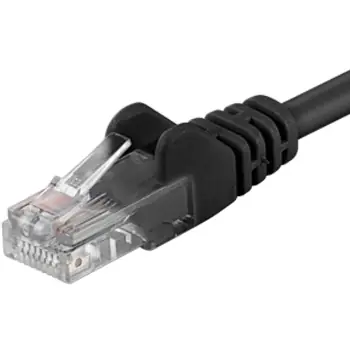 PremiumCord UTP CAT5E 2m černá / Patch kabel / RJ45-RJ45