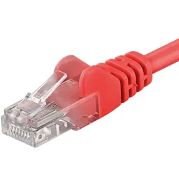 PremiumCord UTP CAT5E 2m červená / Patch kabel / RJ45-RJ45