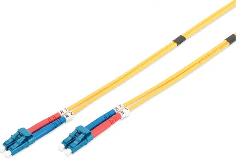 DIGITUS Fiber Optic Patch Cord, LC to LC Singlemode 09/125 µ, Duplex Length 10m