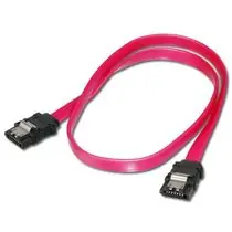 PremiumCord 0.5m kabel SATA150/300 s kovovou zapadkou