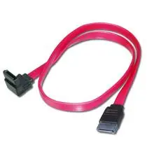 PremiumCord Kabel SATA 0,3m, 1x90° 1x rovný  