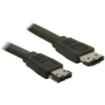 PremiumCord Kabel eSATA-eSATA, 75 cm,stíněný,černý