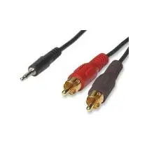 PremiumCord Kabel Jack 2.5mm stereo - 2x Cinch M 2m