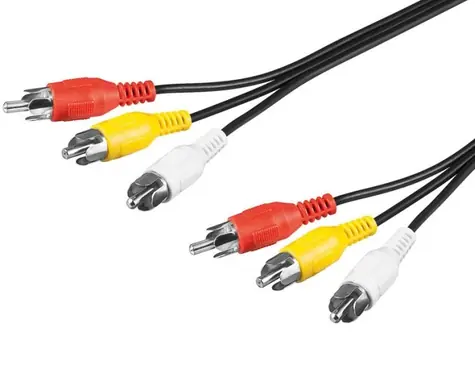PremiumCord Kabel 3x CINCH-3x CINCH M/M 10m