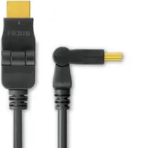 PremiumCord Kabel HDMI A - HDMI A M_M 3m,  otočné zlacené konektory,HDMI 1.3b