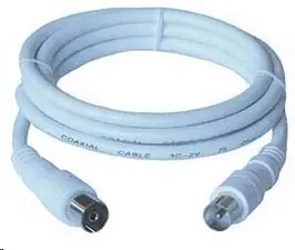 PremiumCord TV propojovací kabel M/F 75 Ohm 2m