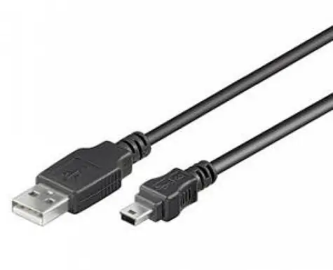 PremiumCord Kabel USB, A-B mini, 5pinů, 1m