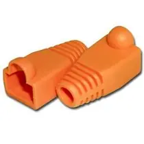PremiumCord Kryt konektoru RJ45 - oranžová
