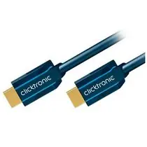 ClickTronic HQ OFC kabel HDMI male <> HDMI male, zlacené, HDMI High Speed with Ethernet, 3D, 1m