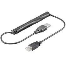 PremiumCord USB 2.0 kabel prodlužovací kroucený, A-A, 35cm - 100cm