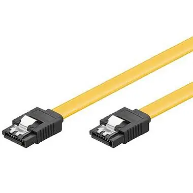PremiumCord SATA III kabel s kovovou západkou 0.7m