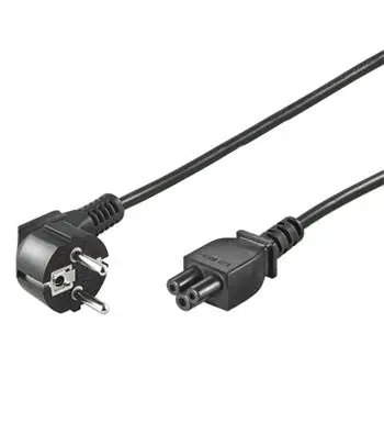 PremiumCord Kabel síťový 230V k notebooku 5m, trojlístek 