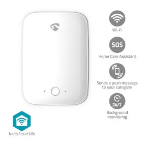 Nedis Detektor pádu / Wi-Fi / Rozsah detekce: 7 m 