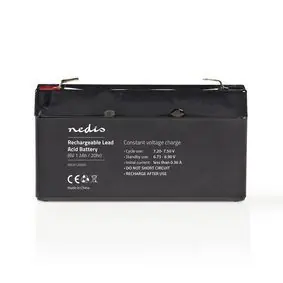 Nedis Dobíjecí olověný akumulátor / Olověné / Dobíjecí / 6 V / 1200 mAh