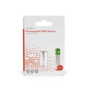 Nedis Dobíjecí Ni-MH baterie AAA 2 ks / 1.2 V DC / 700 mAh / Přednabité  