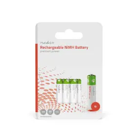 Nedis Dobíjecí Ni-MH baterie AAA 4 ks / 1.2 V DC / 950 mAh / Přednabité 