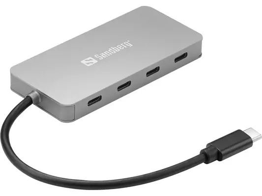 Sandberg USB-C HUB stříbrná